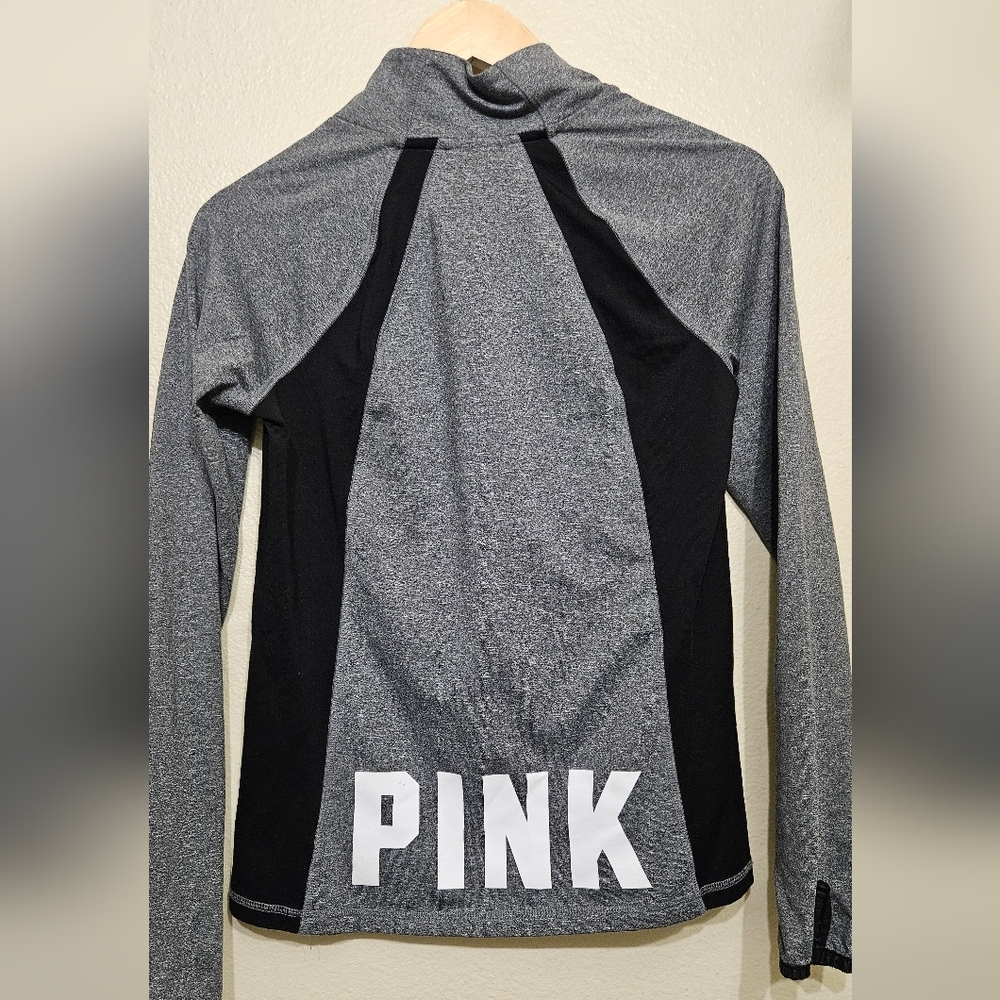 PINK Victoria's Secret Gray and Black Sweater